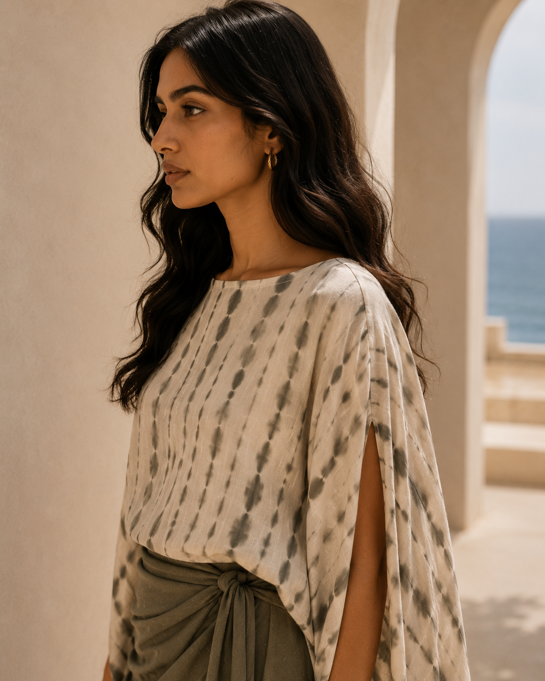 Arro Tie & Dye Top + Sol Wrap Skirt