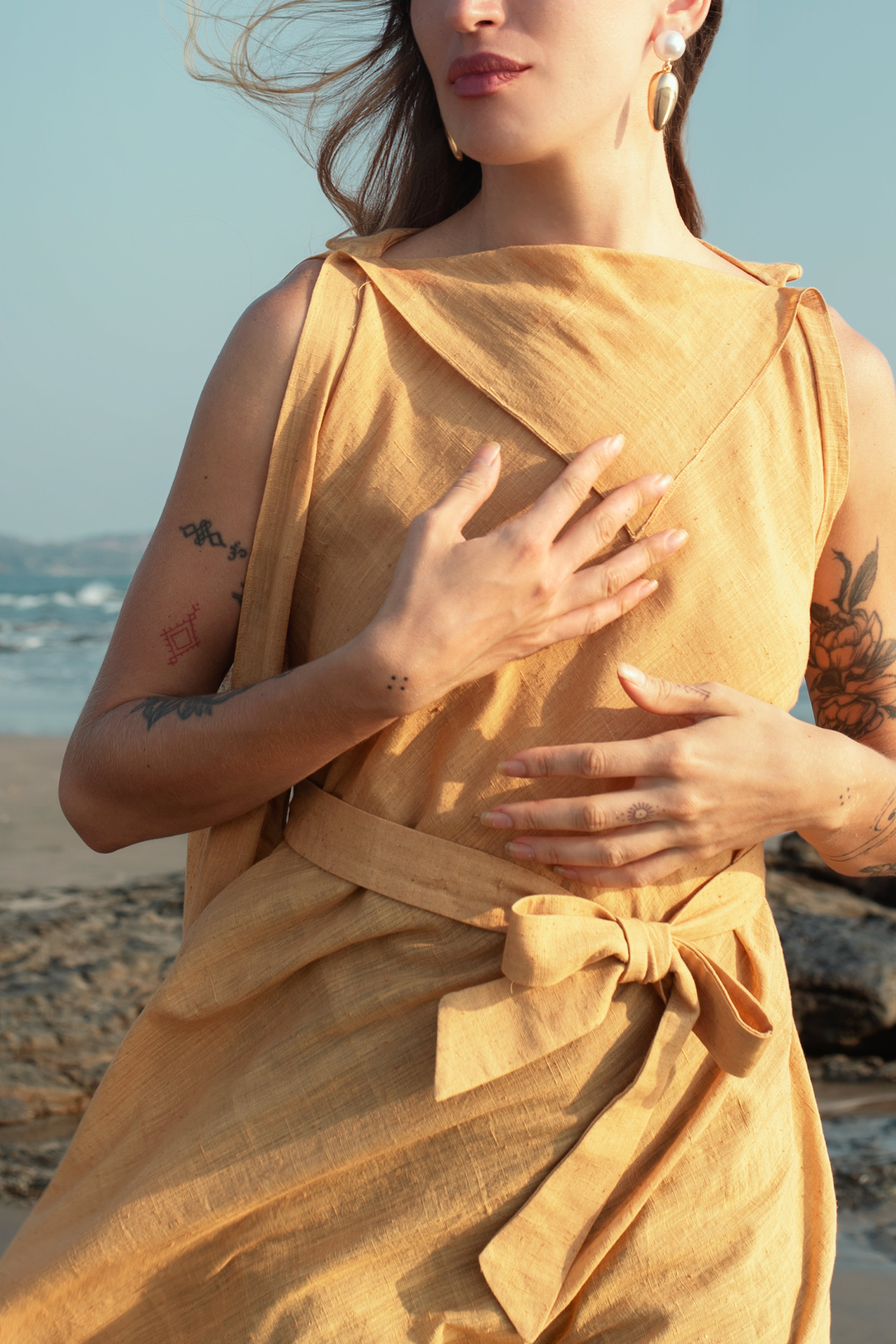 Mirage - Beach cover up/ Dress with a tie up.