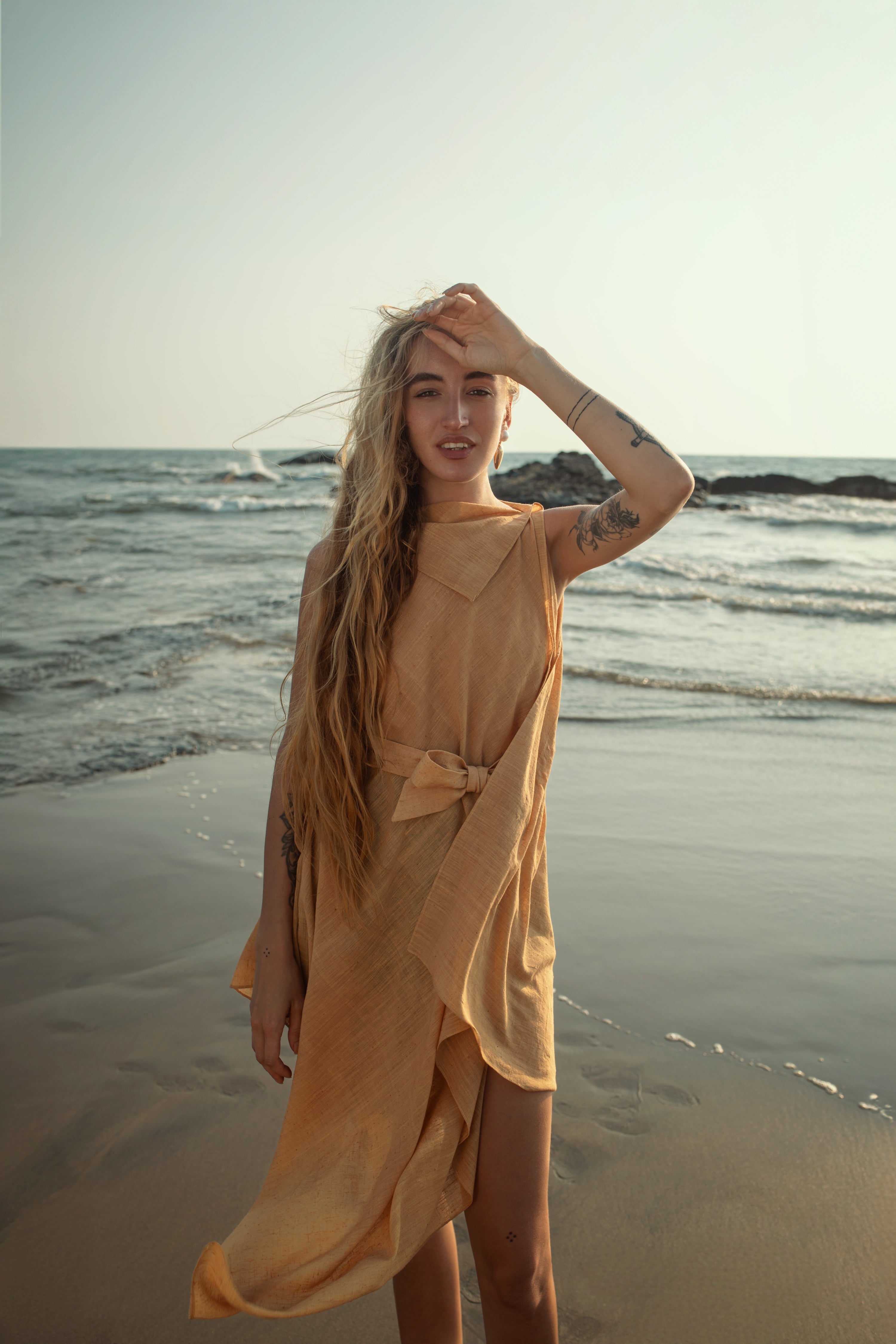 Mirage - Beach cover up/ Dress with a tie up.