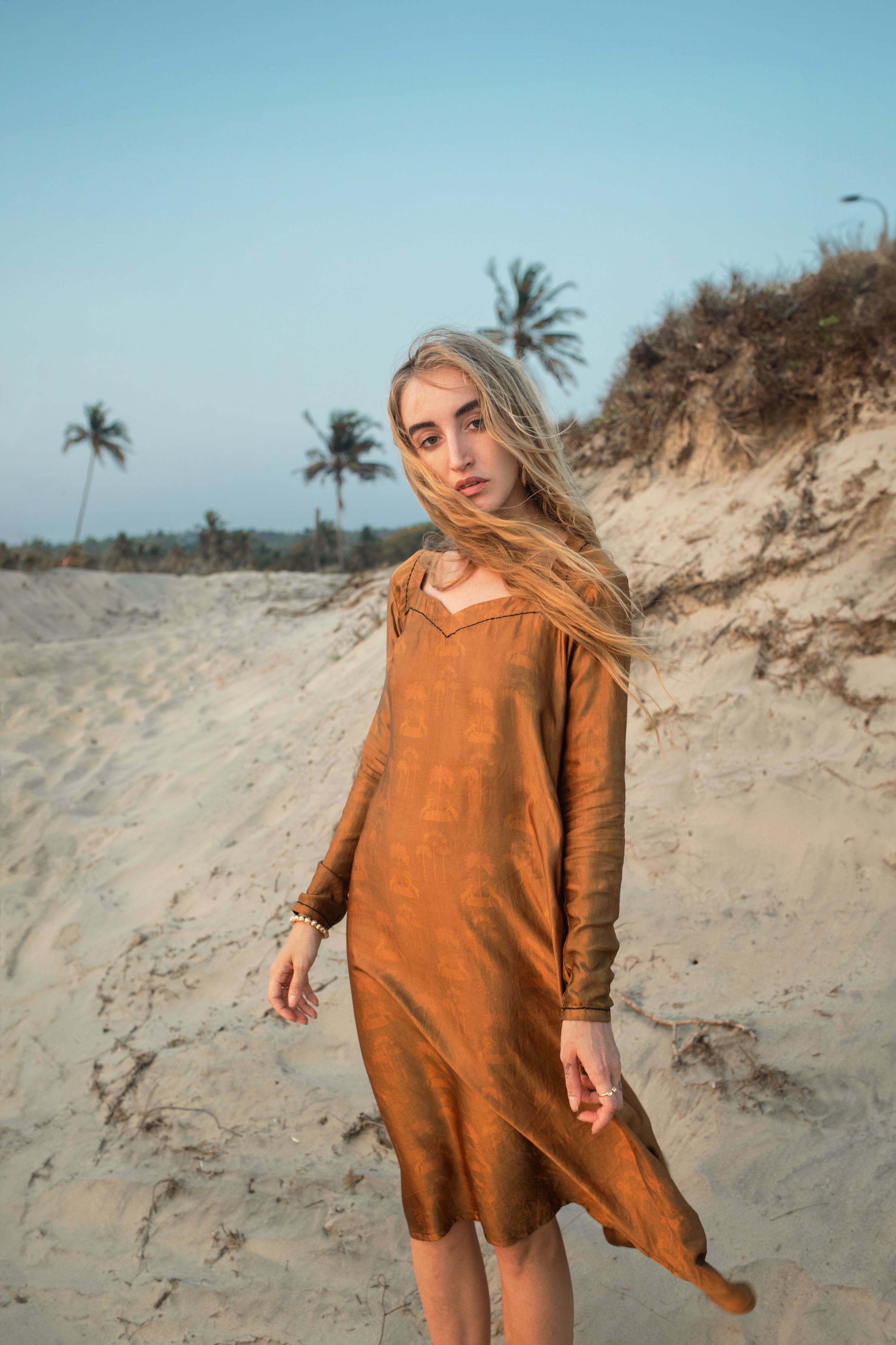 Aria - Self Print Midi Dress