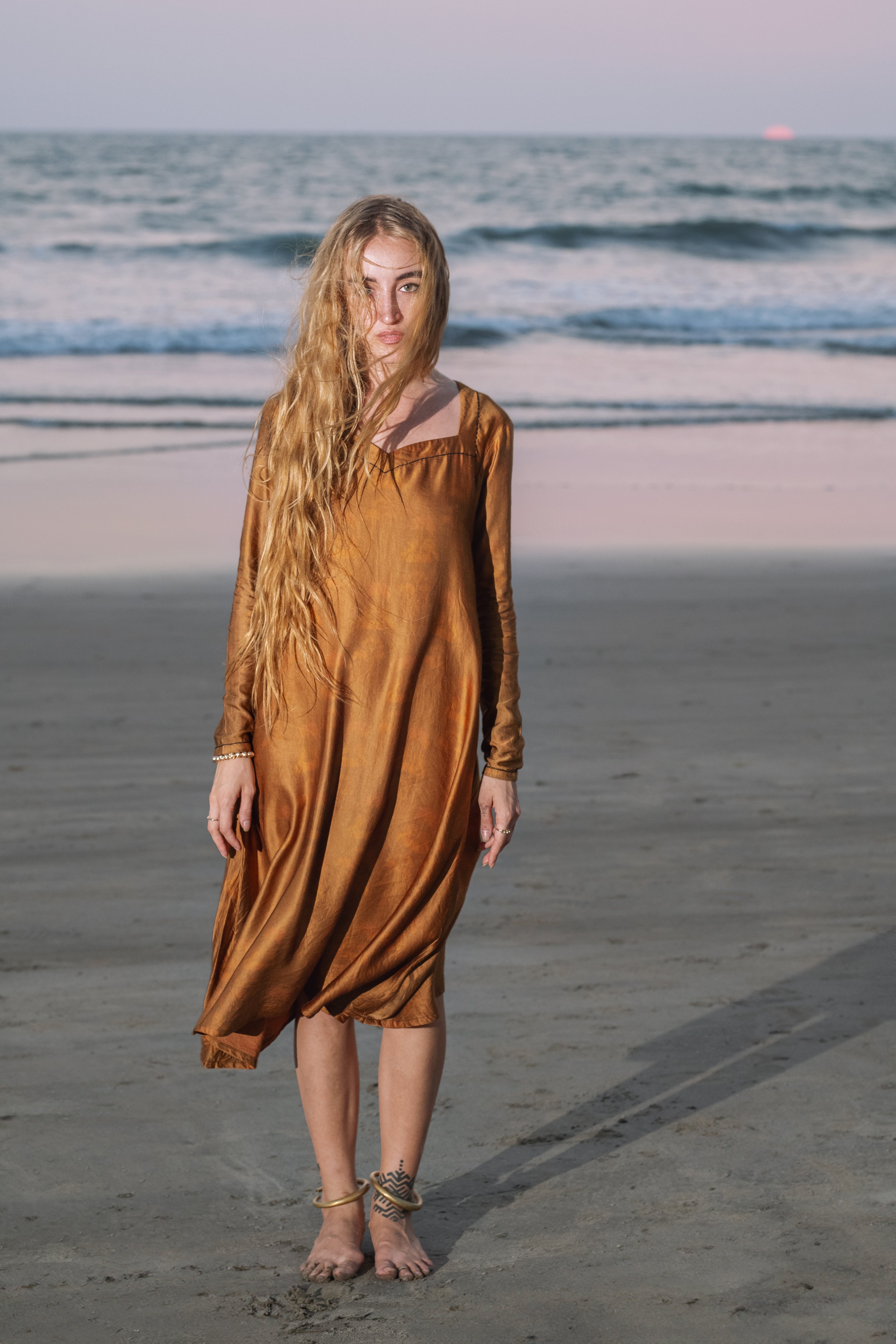 Aria - Self Print Midi Dress