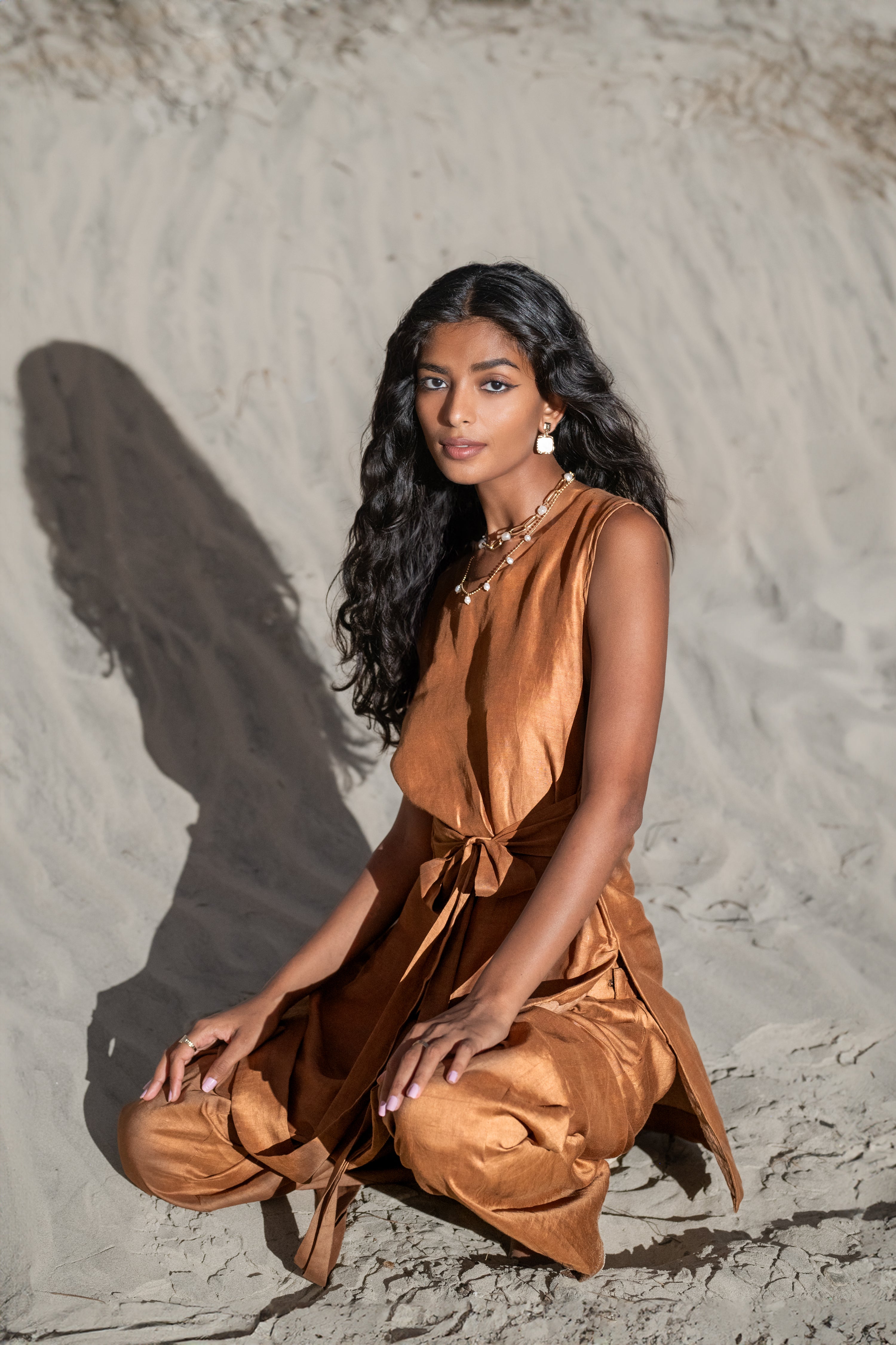 Lumina - Monotone Co-ord Set with tie-up detailing