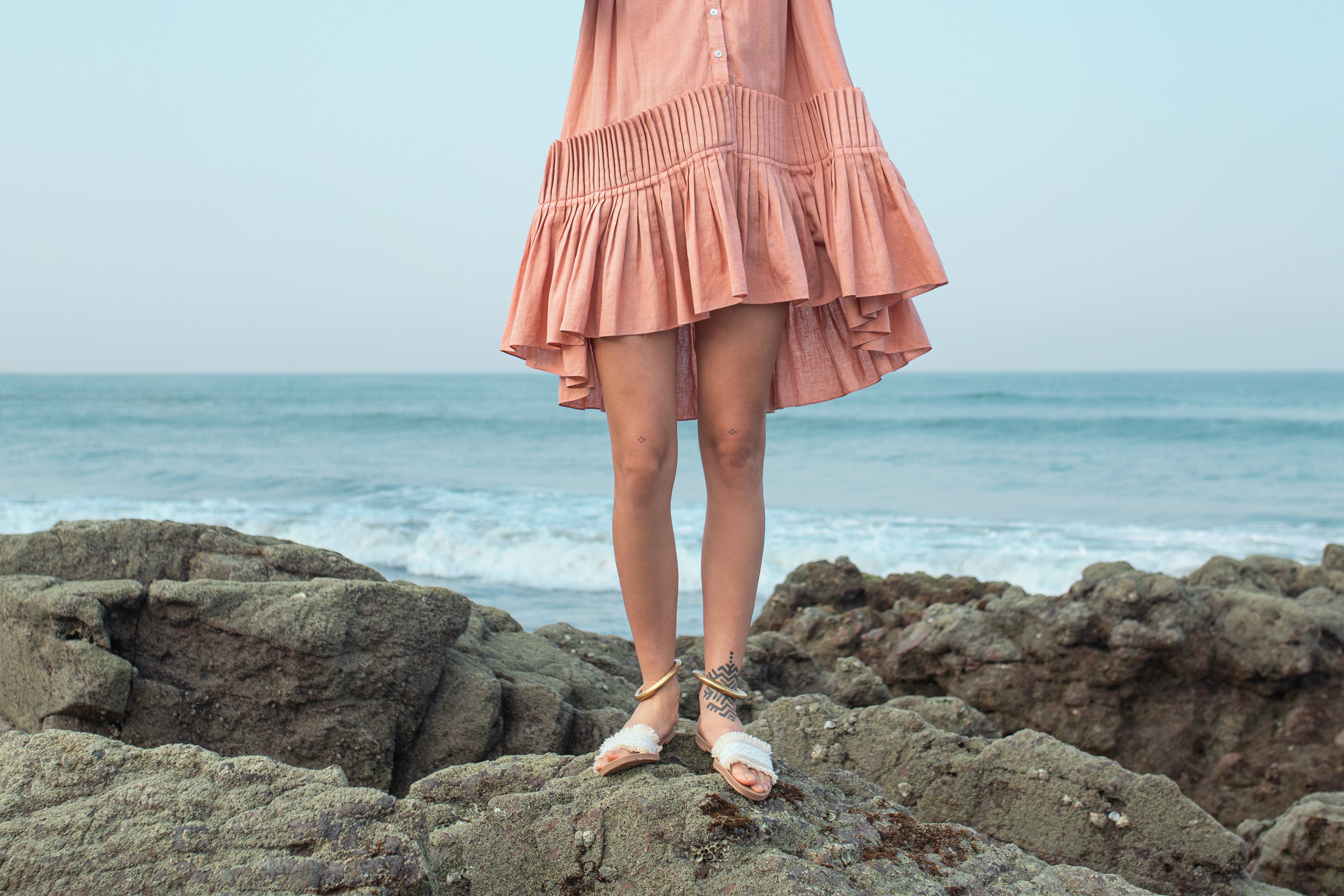 Isla - Pleated Shirt Dress