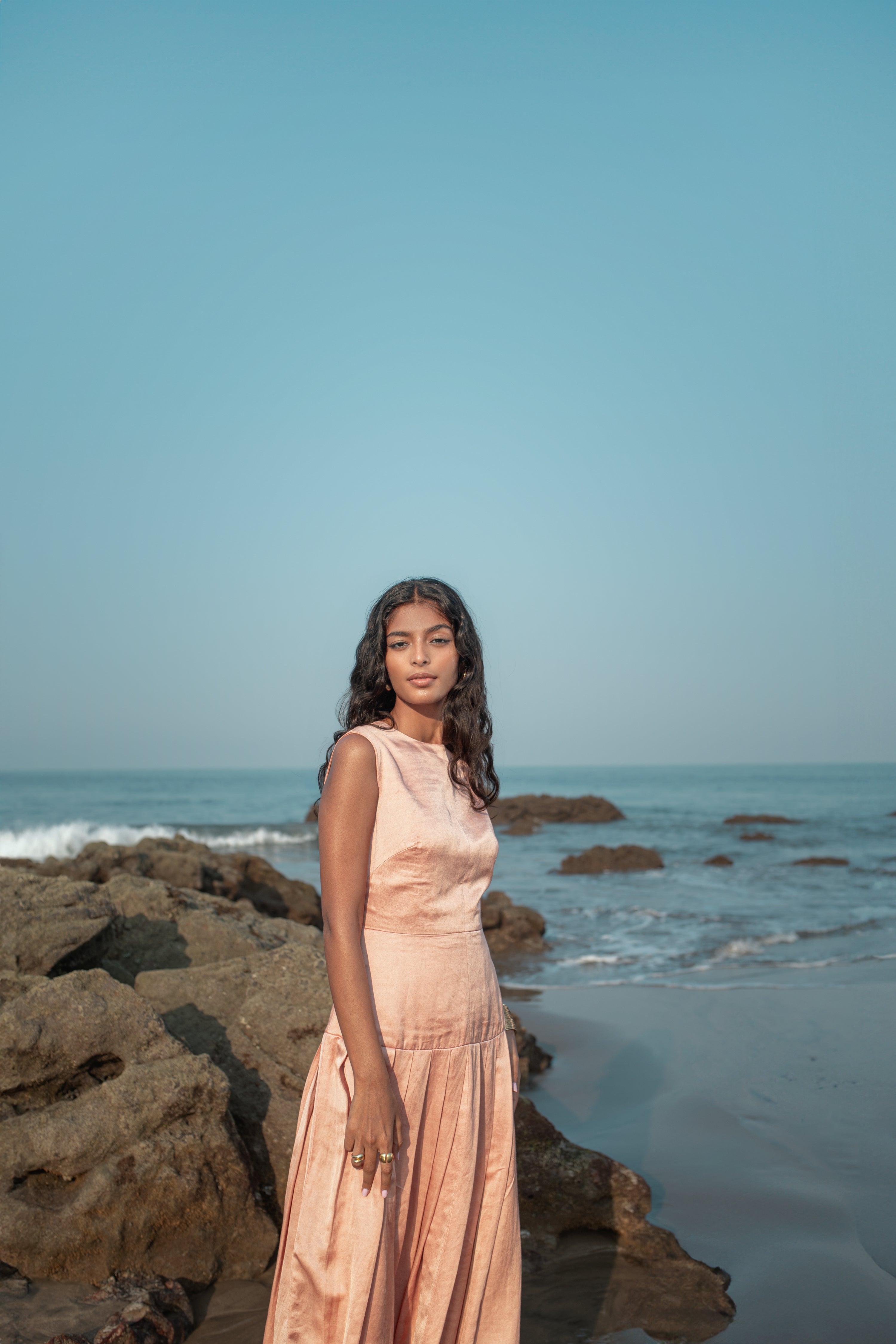 Fiora - Pleated A Line Dress