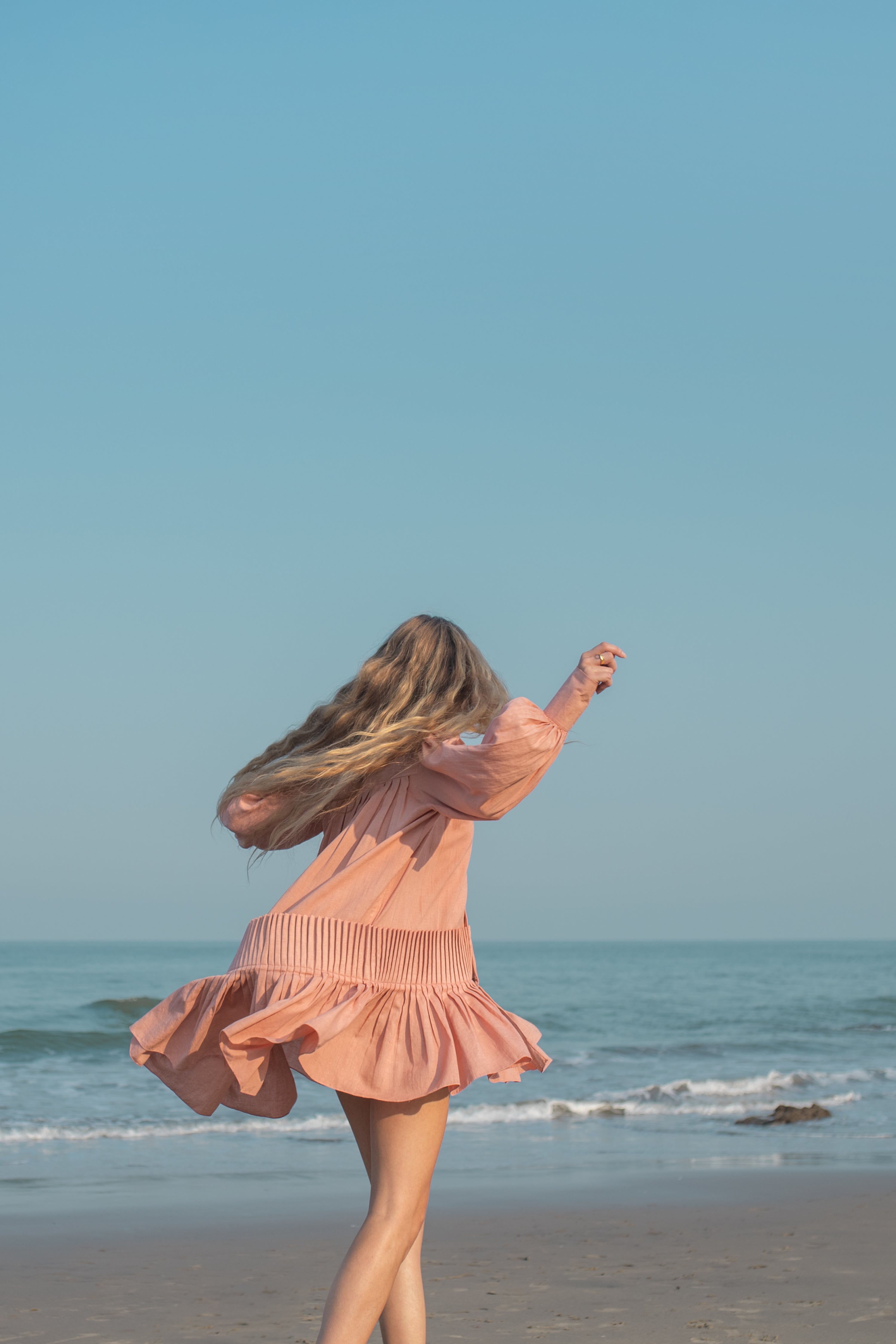 Isla - Pleated Shirt Dress