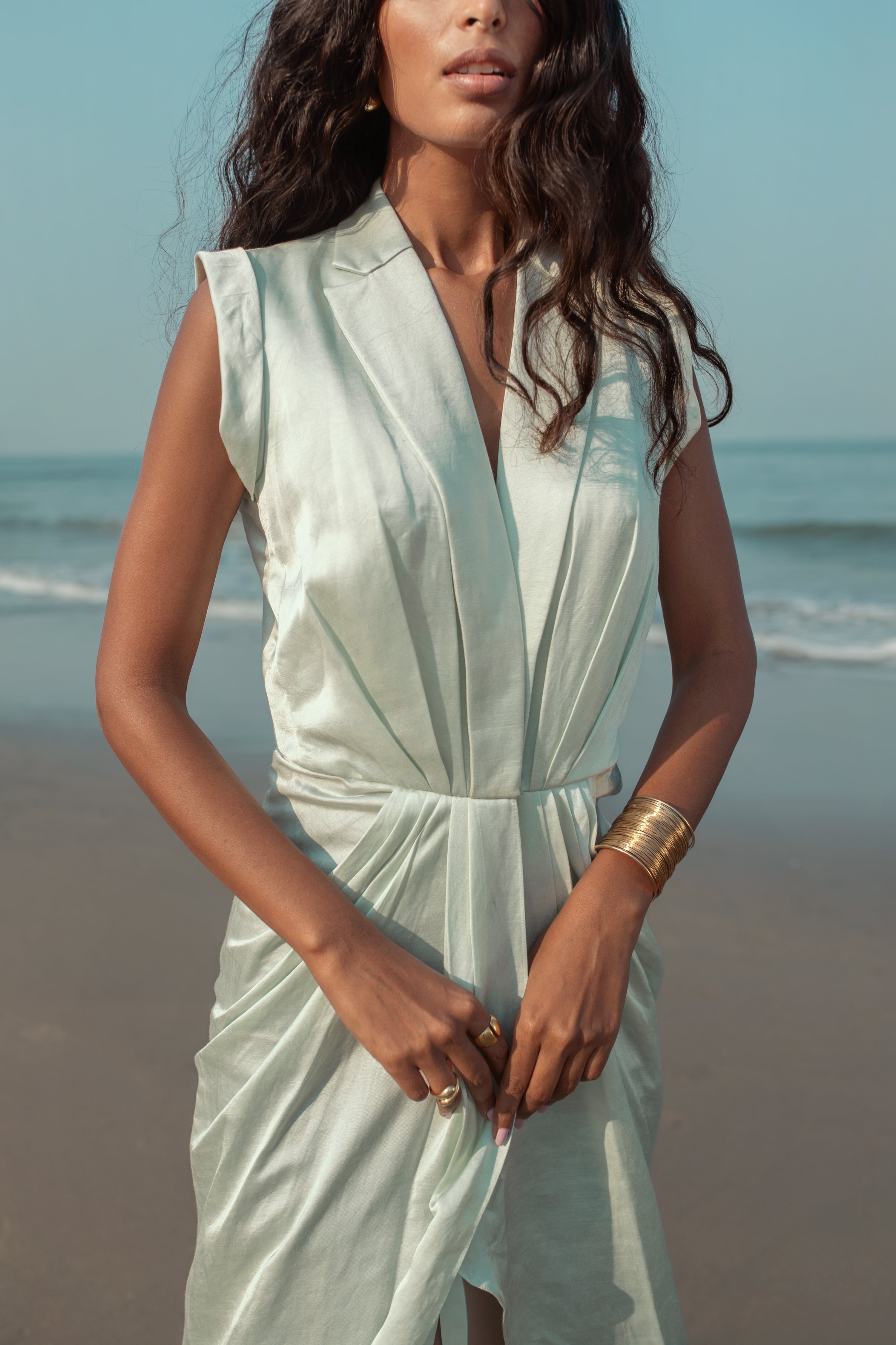 Astral - Solid Slit Dress