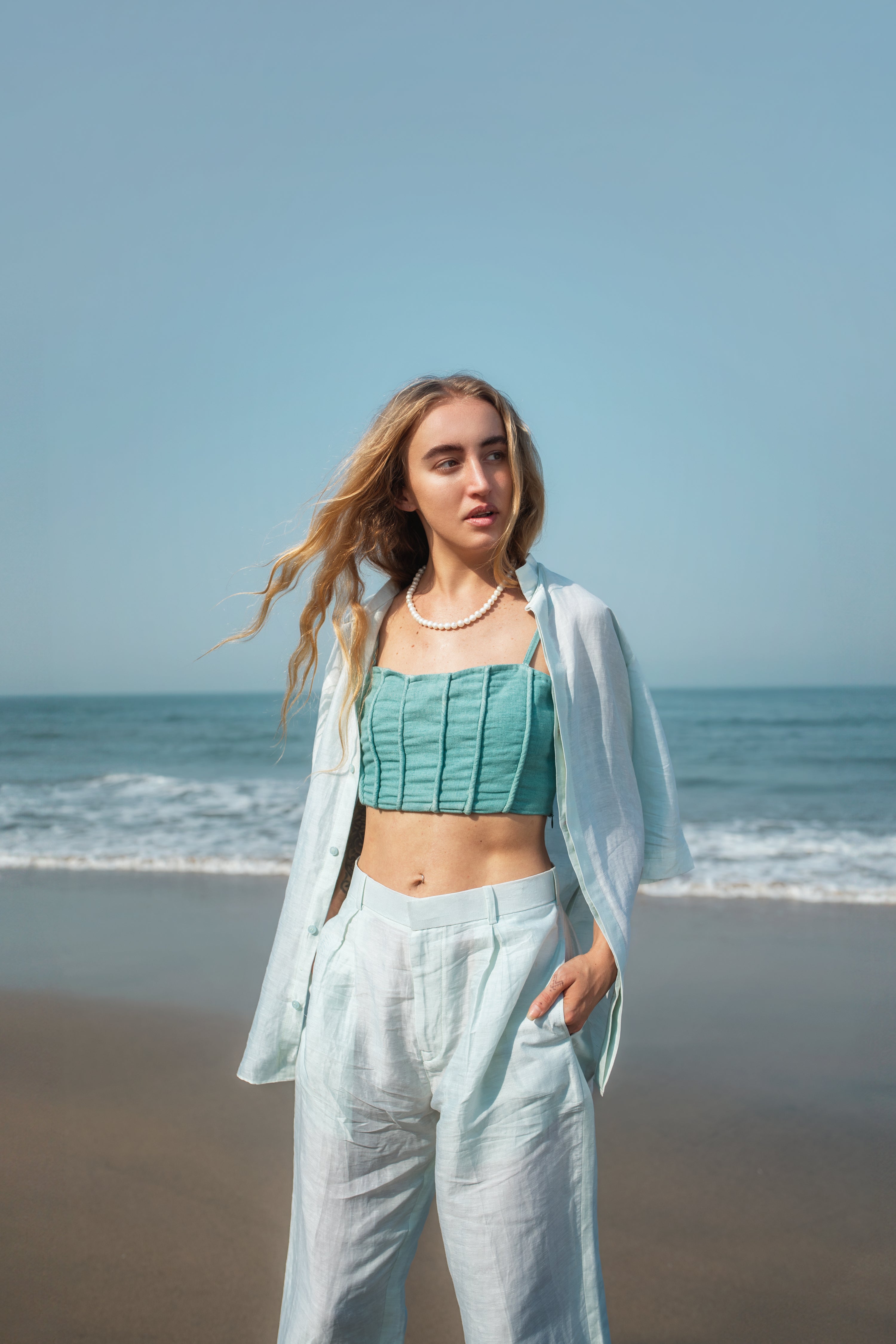 Cifer With Bralette - Monotone Co-ord Set with Bralette