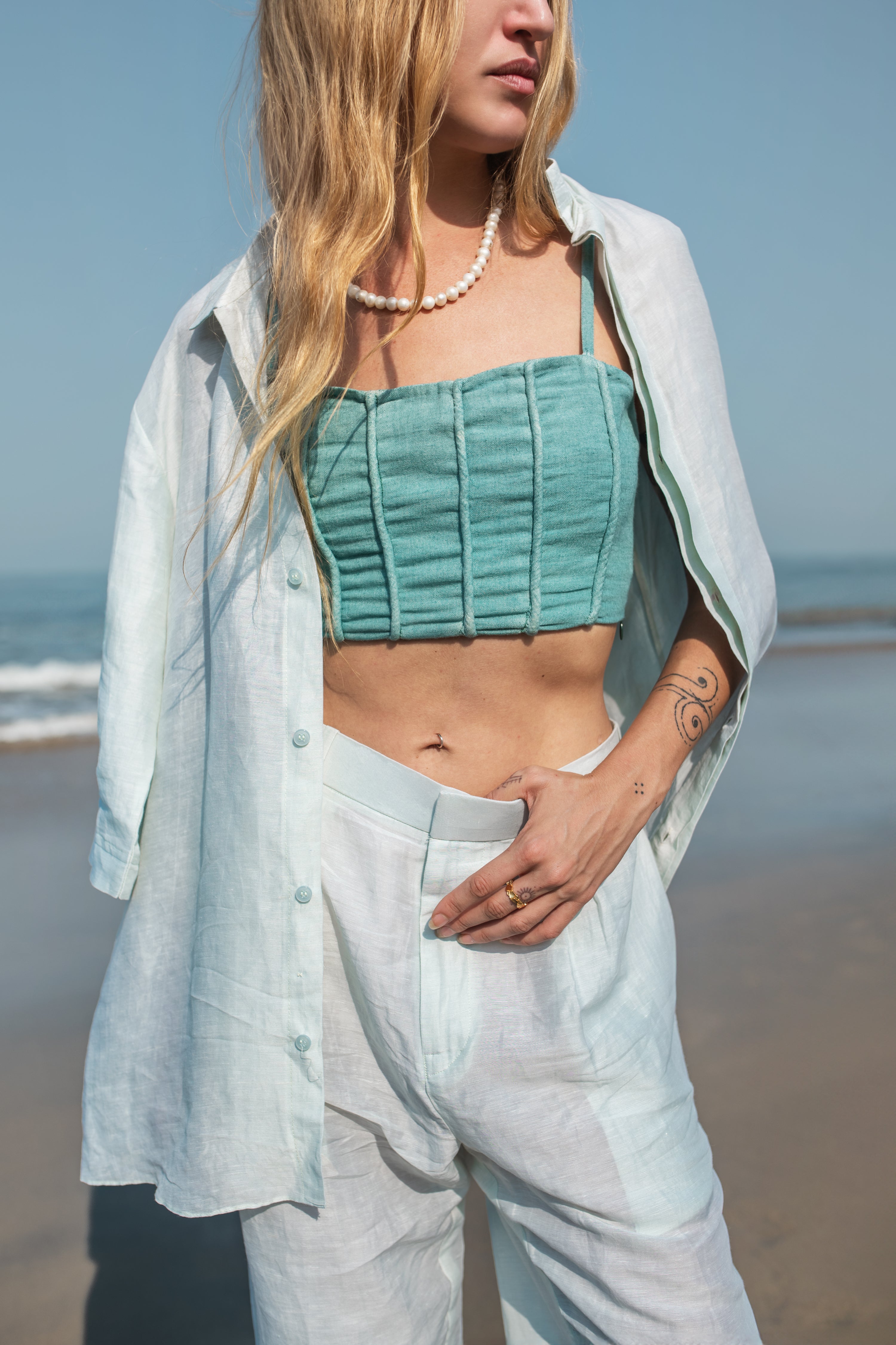 Cifer With Bralette - Monotone Co-ord Set with Bralette