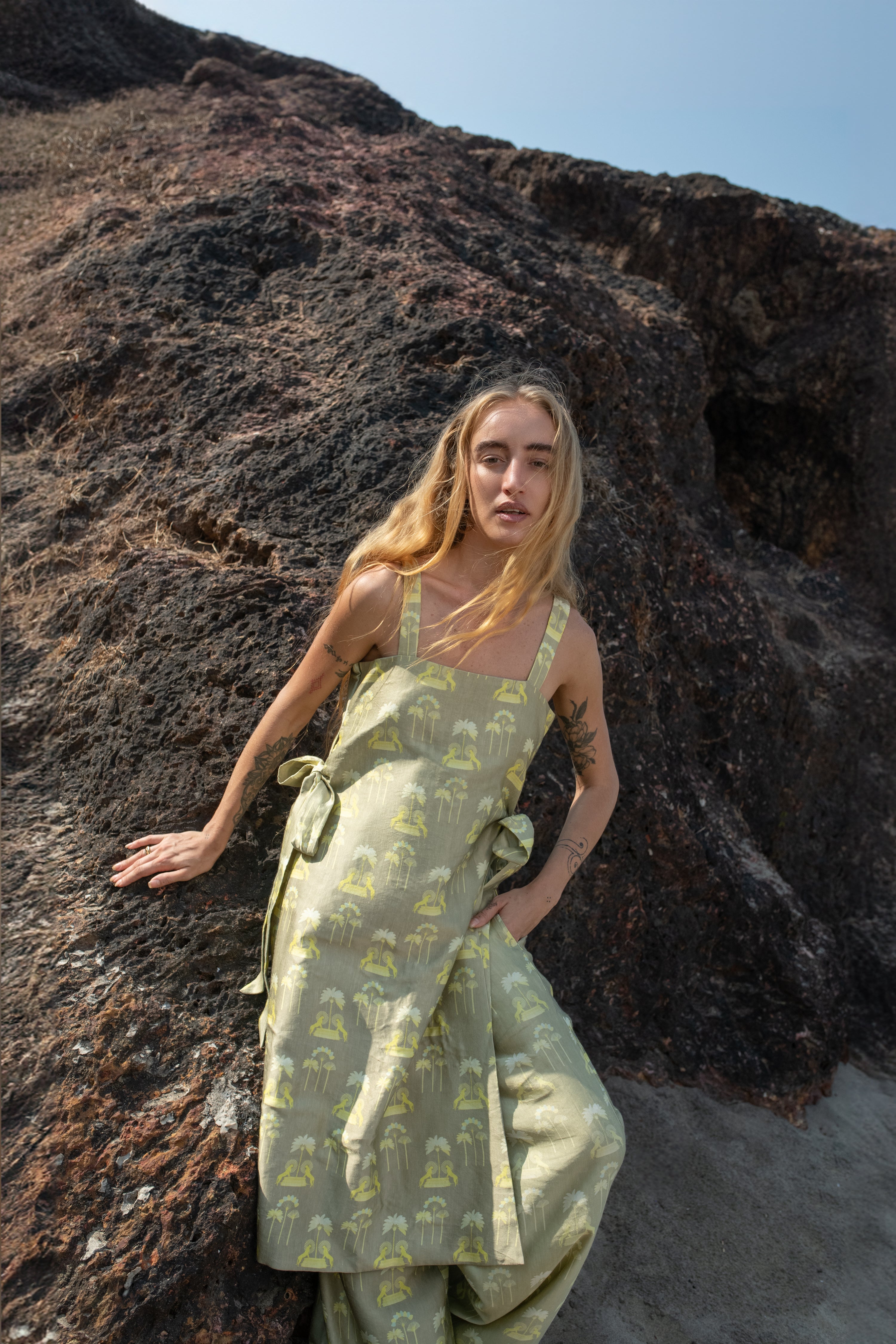 Verve - Tropical Print Pant