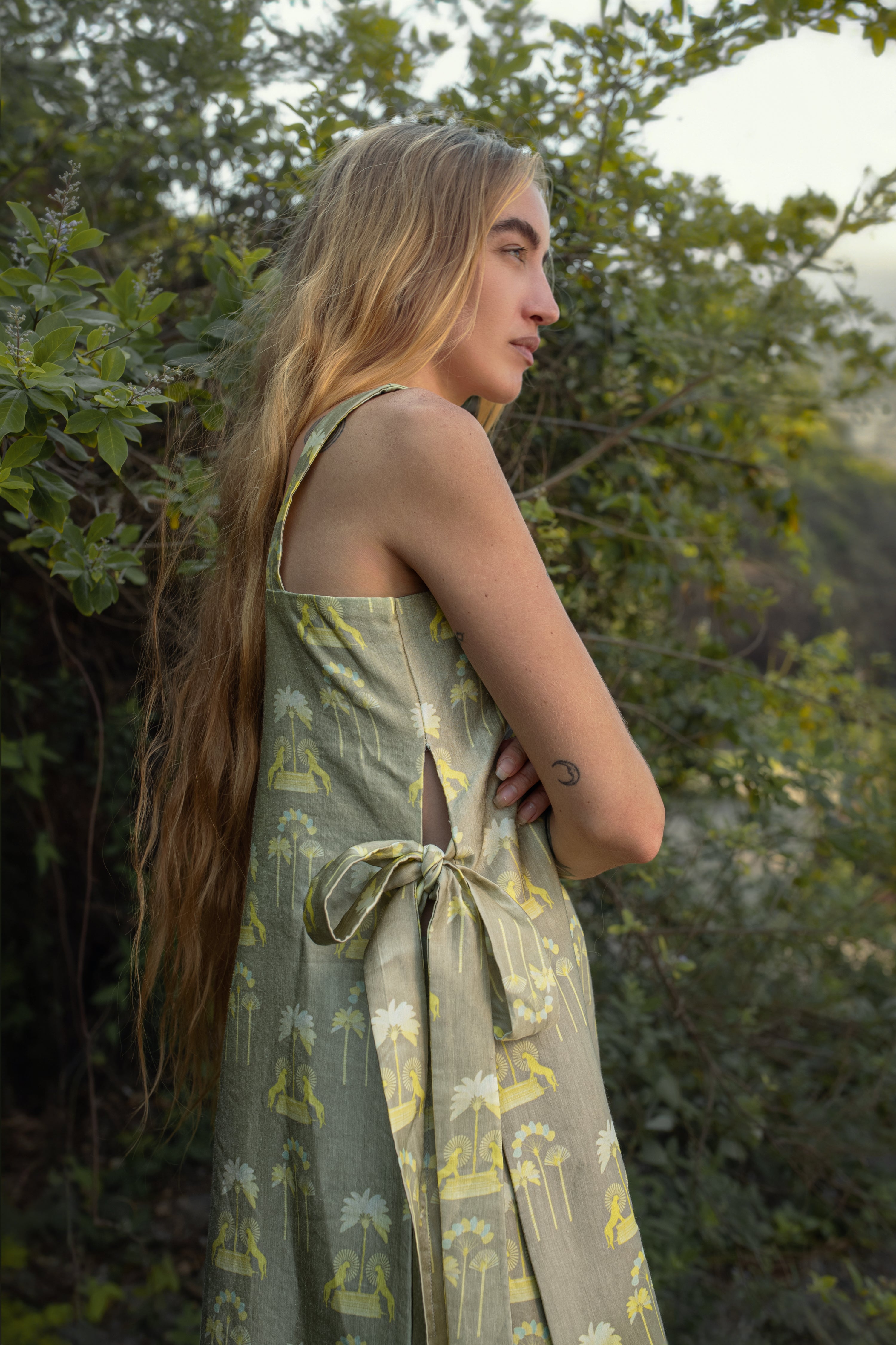 Verve  - Tropical Print Coord Set with Tie-up Detailing