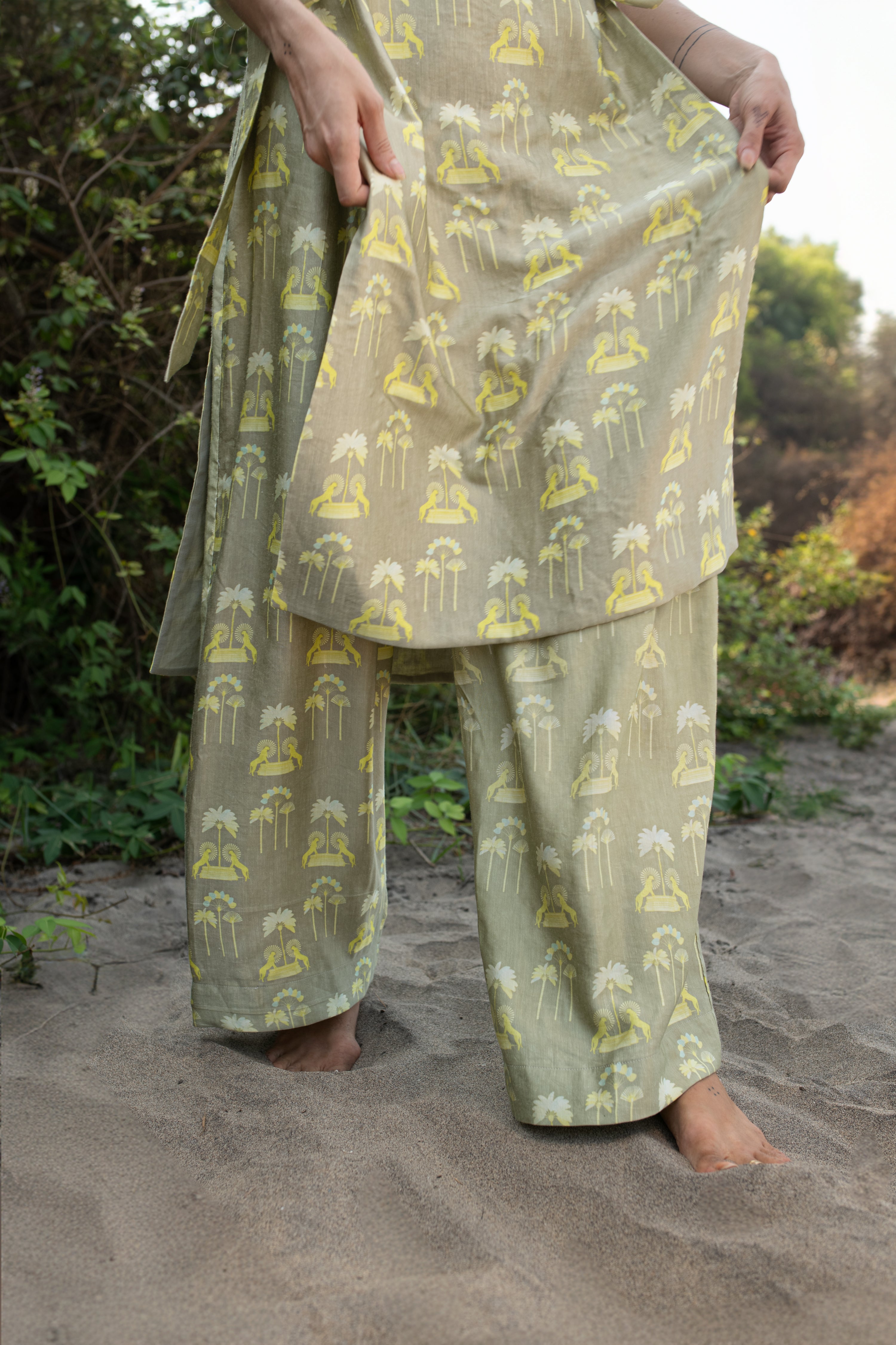 Verve - Tropical Print Pant