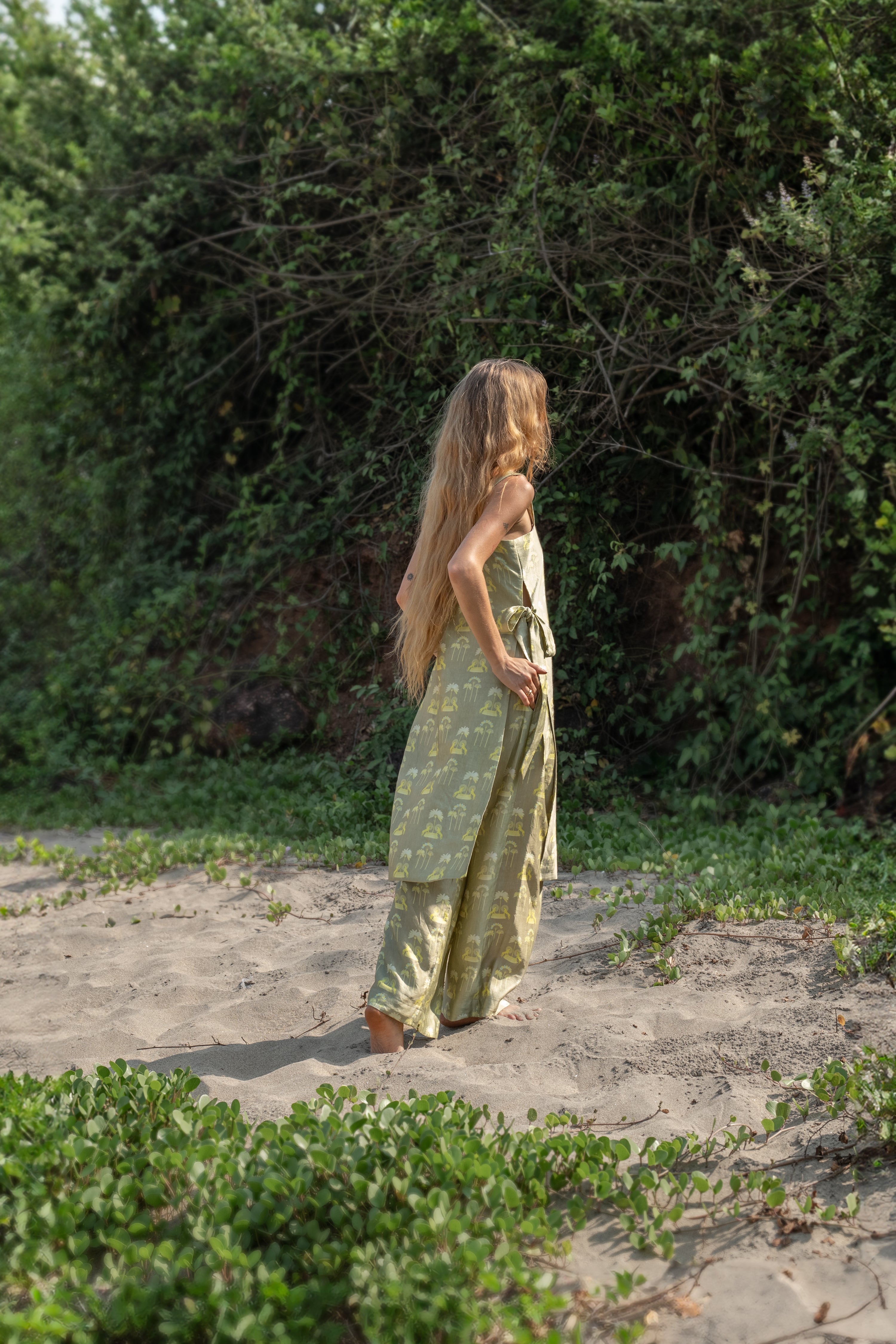 Verve  - Tropical Print Coord Set with Tie-up Detailing