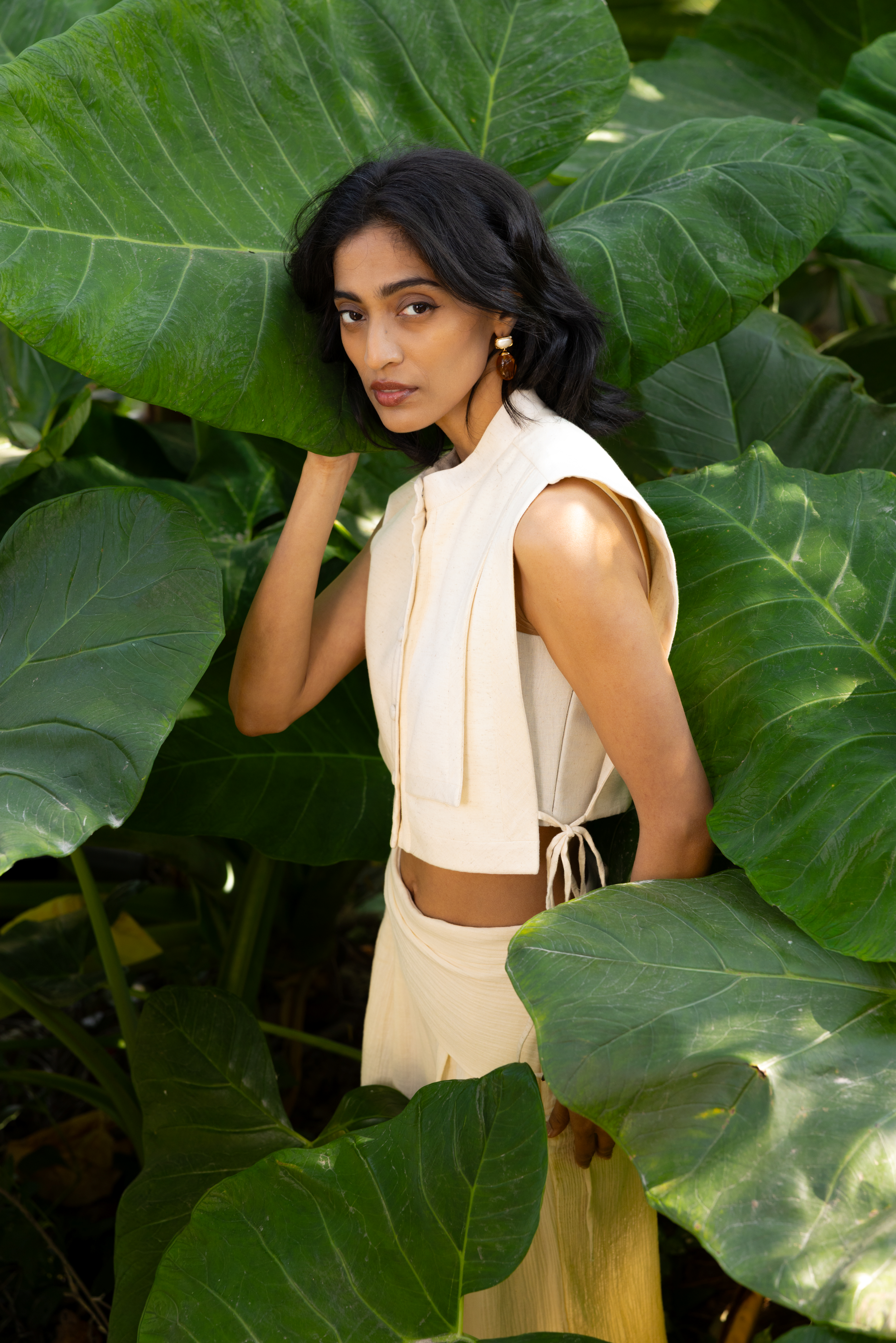 Linea Vest + Halo Crop Top + Linea Pants