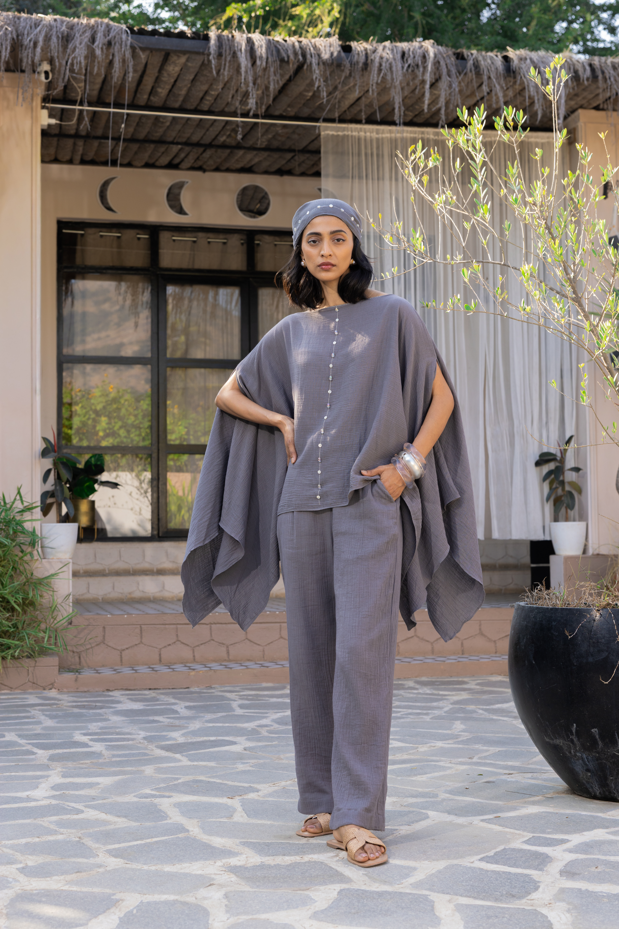 Arro Grey Top + Edge Fall Pants